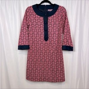 Vineyard Vines Silk Blend Damask Shell Sheath Dress